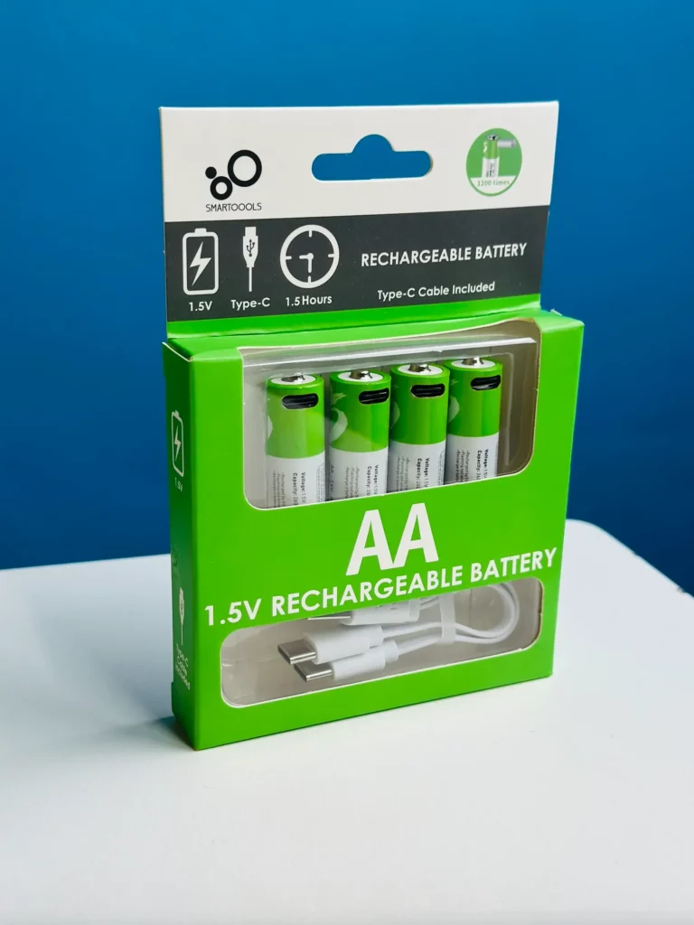 IMG_7891-768x1024 SmarToools RB40 AA 1.5V 2600mWh Rechargeable Battery (4Pcs Set) - Image 1