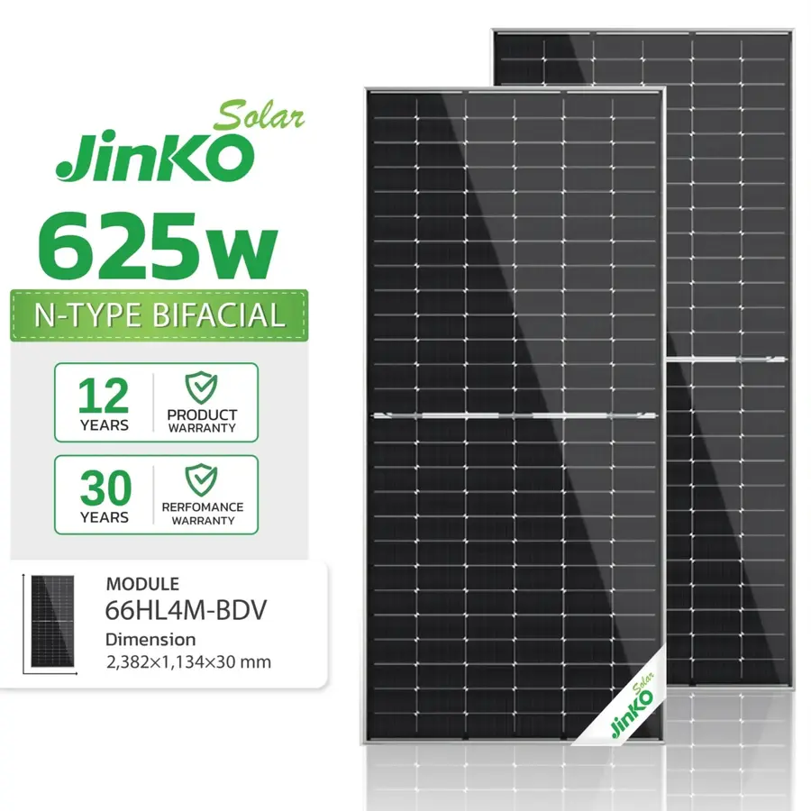 product_1766079644_69443c9c1d828 Jinko Tiger Neo N-Type Solar Panel Topcon 625W Bifacial Solar Panel (66HL4M-BDV) - 1 Panel - Image 1